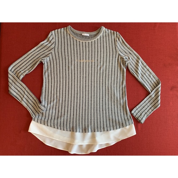 Zara striped “I Told You So” long sleeve top, S - Picture 13 of 15